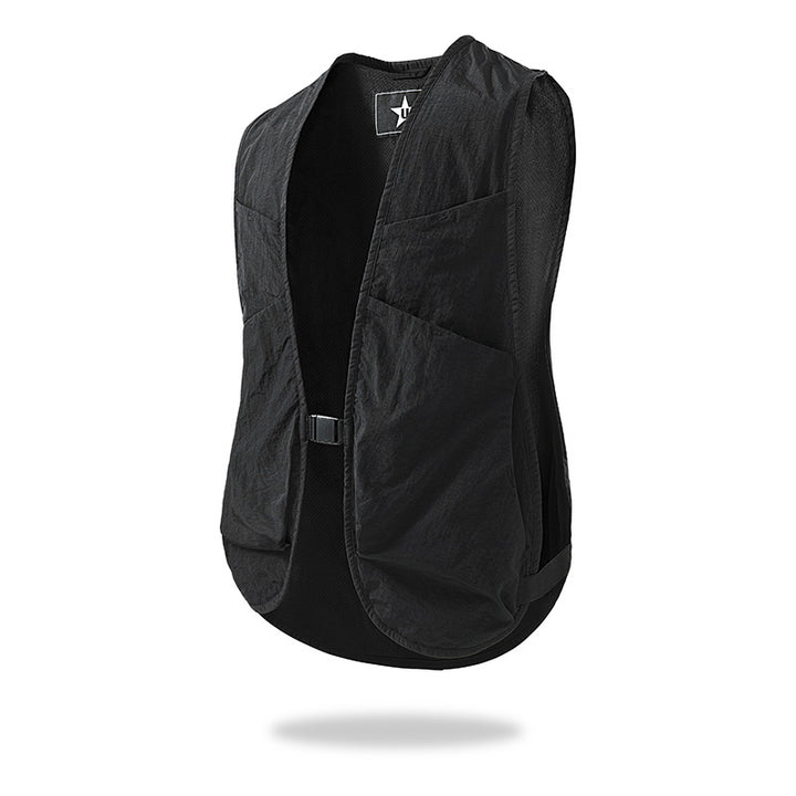 Unisex Lightweight Utility Vest with Mesh Back and Multiple Front Pockets Mune Fashion