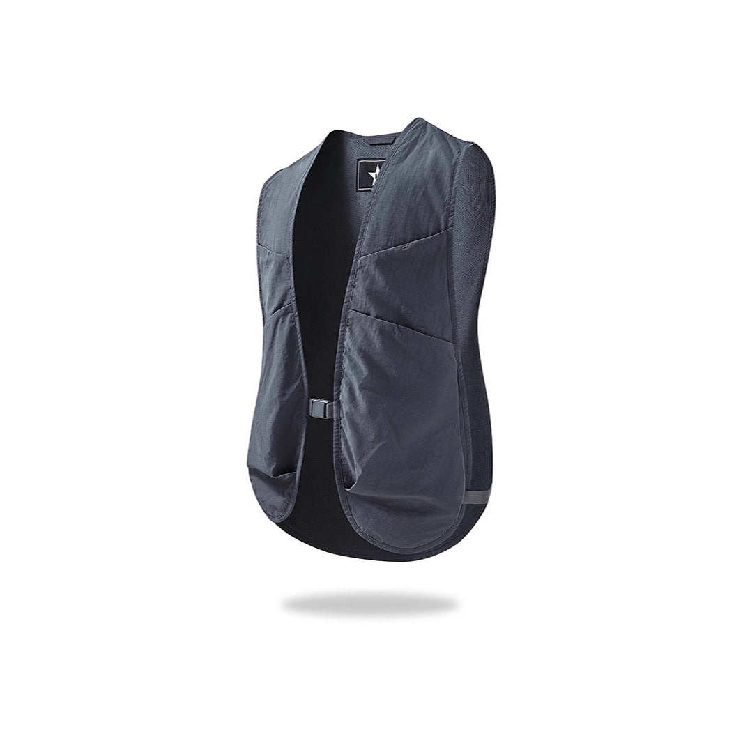Unisex Lightweight Utility Vest with Mesh Back and Multiple Front Pockets Mune Fashion