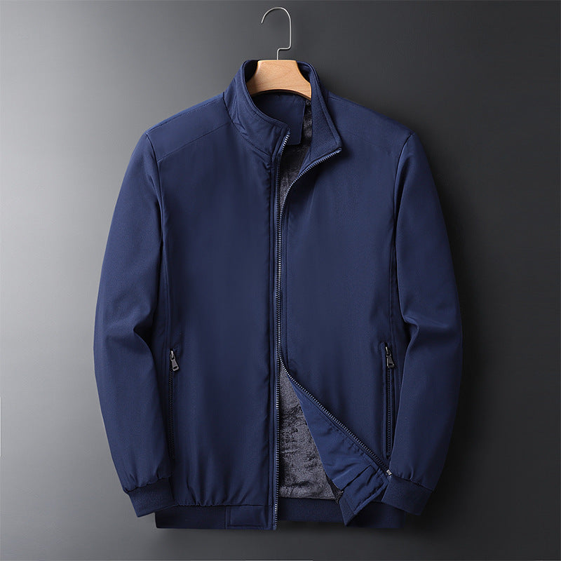 Men's softshell bomber jacket with warming fleece lining Mune Fashion