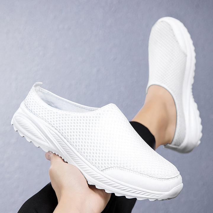 Unisex nan breathable mesh mule with grippy flex outsole and padded comfort insole Mune Fashion