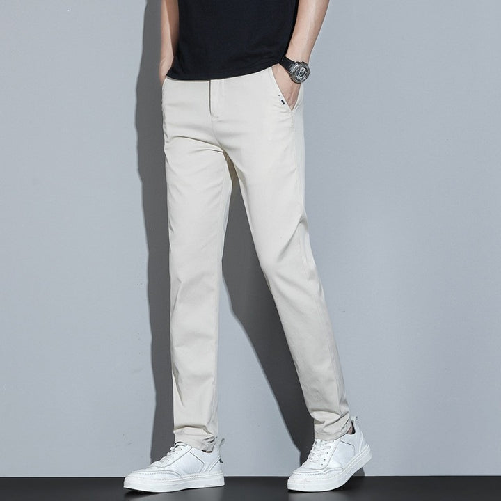Men's Fashion Slim-Fit Fabric Trousers Mune Fashion