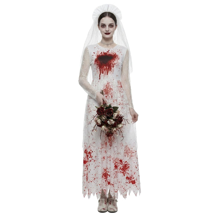 Women Scary Wedding Bride Dress Mune Fashion