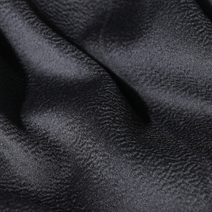 Men's Single-Breasted Wool Blend Coat with Notched Lapel, Button Placket and Sleeve Strap Mune Fashion