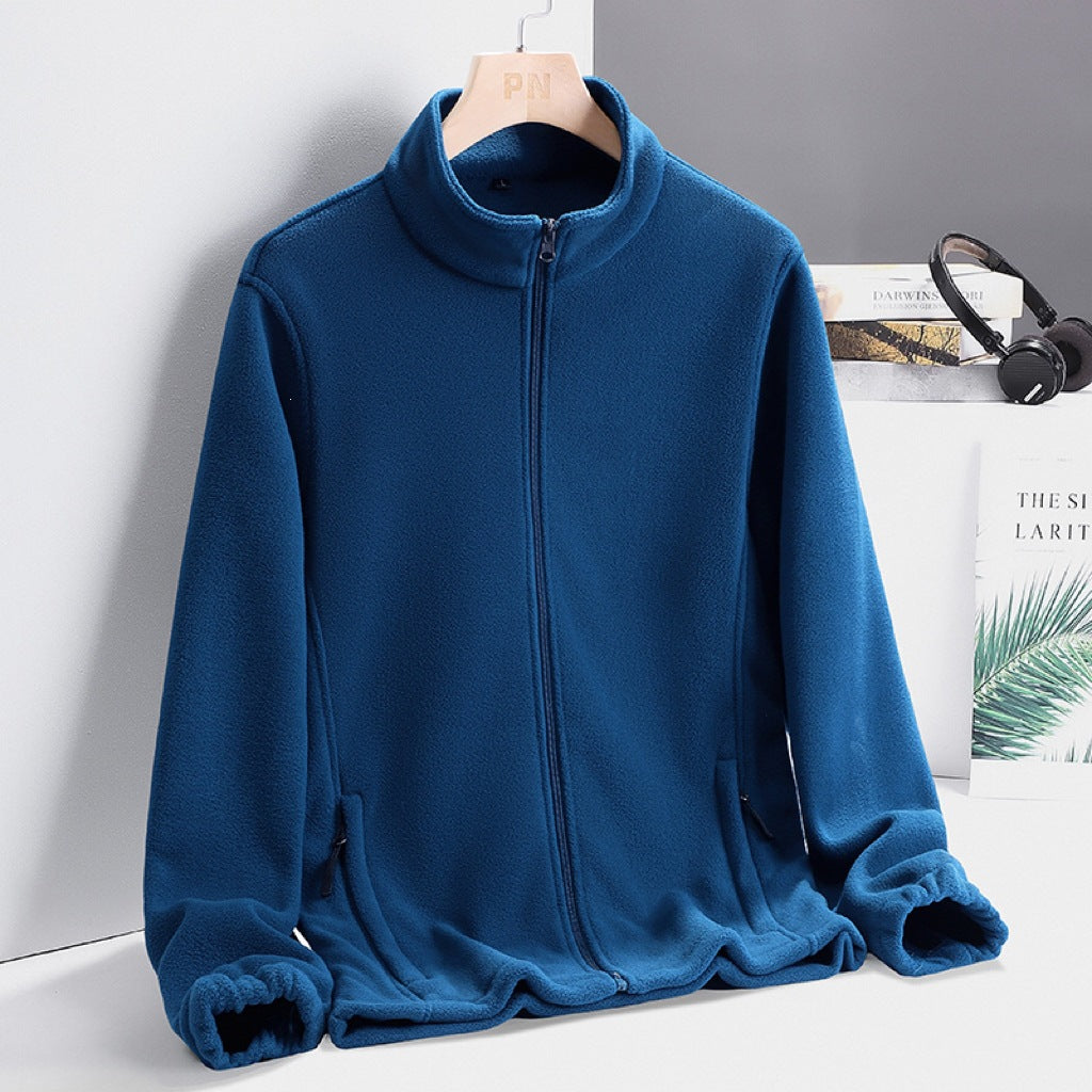 Women's Fashion Fleece Jacket with High Collar Mune Fashion