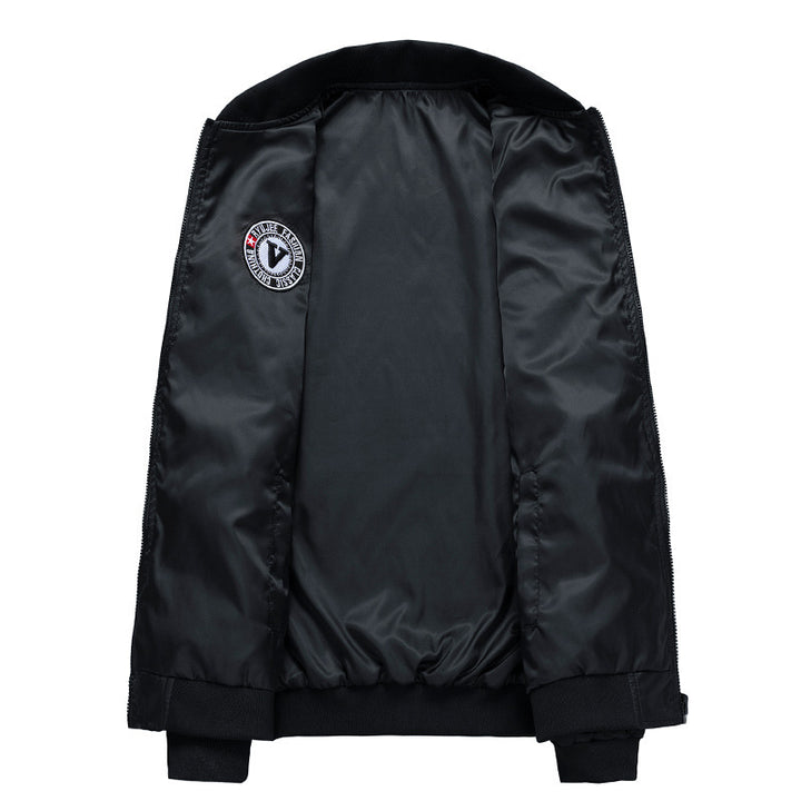 Men's bomber jacket in aviator style with patch applications, nylon shell and arm pocket Mune Fashion