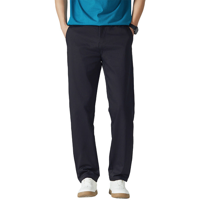Men's Classic Cotton Chino Pants with Straight Leg and Clean Minimal Design Mune Fashion