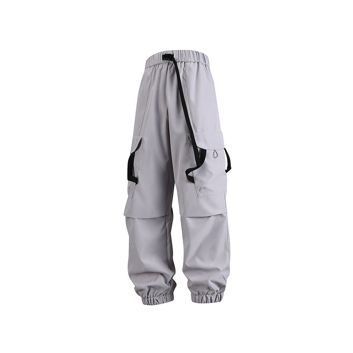 Men's utility cargo jogger pants with elastic waistband, flap pockets and adjustable straps Drune