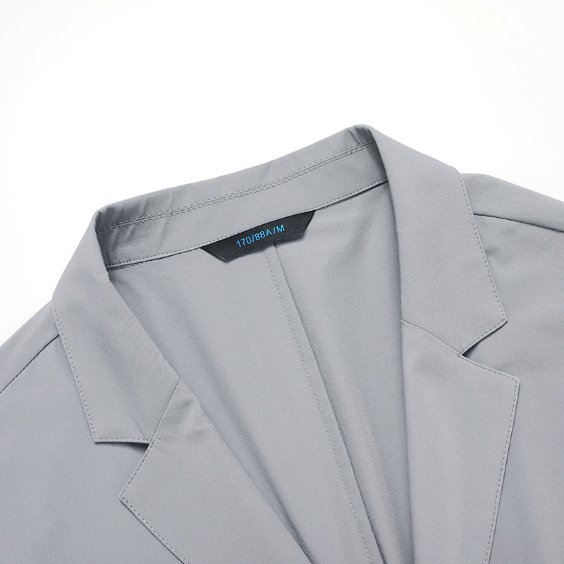 Men Unlined Tech Blazer made of Stretch Microfiber with Patch Pockets Mune Fashion