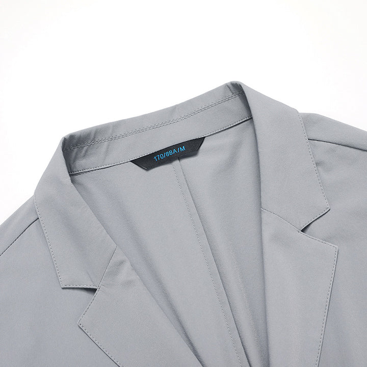 Men's Lightweight Unstructured Travel Blazer with Patch Pockets Mune Fashion