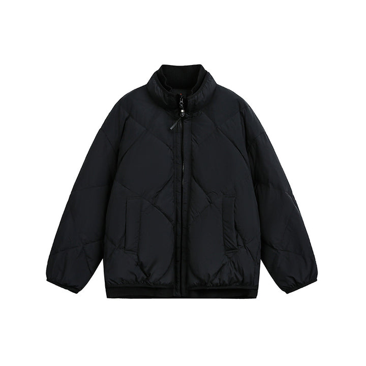 Unisex Boxy padded winter jacket with stand-up collar and ribbed cuffs Mune Fashion