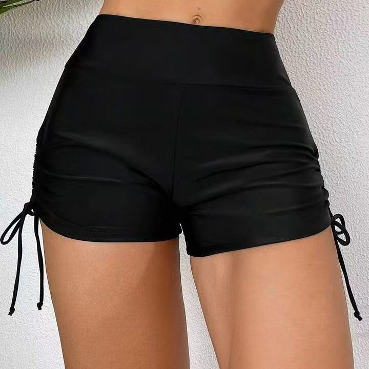 Ladies sporty swim shorts with adjustable side laces Mune Fashion