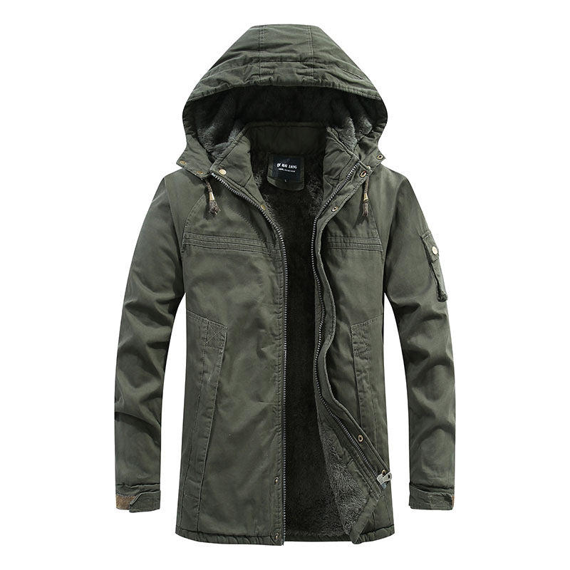 Men's Durable Fleece Jacket with Hood Mune Fashion