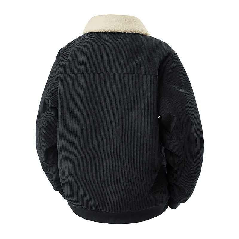 Men's stylish utility jacket with teddy collar Mune Fashion
