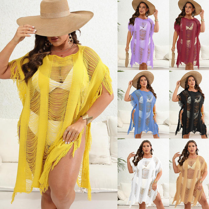 Ladies airy fringe beach cover-up Mune Fashion