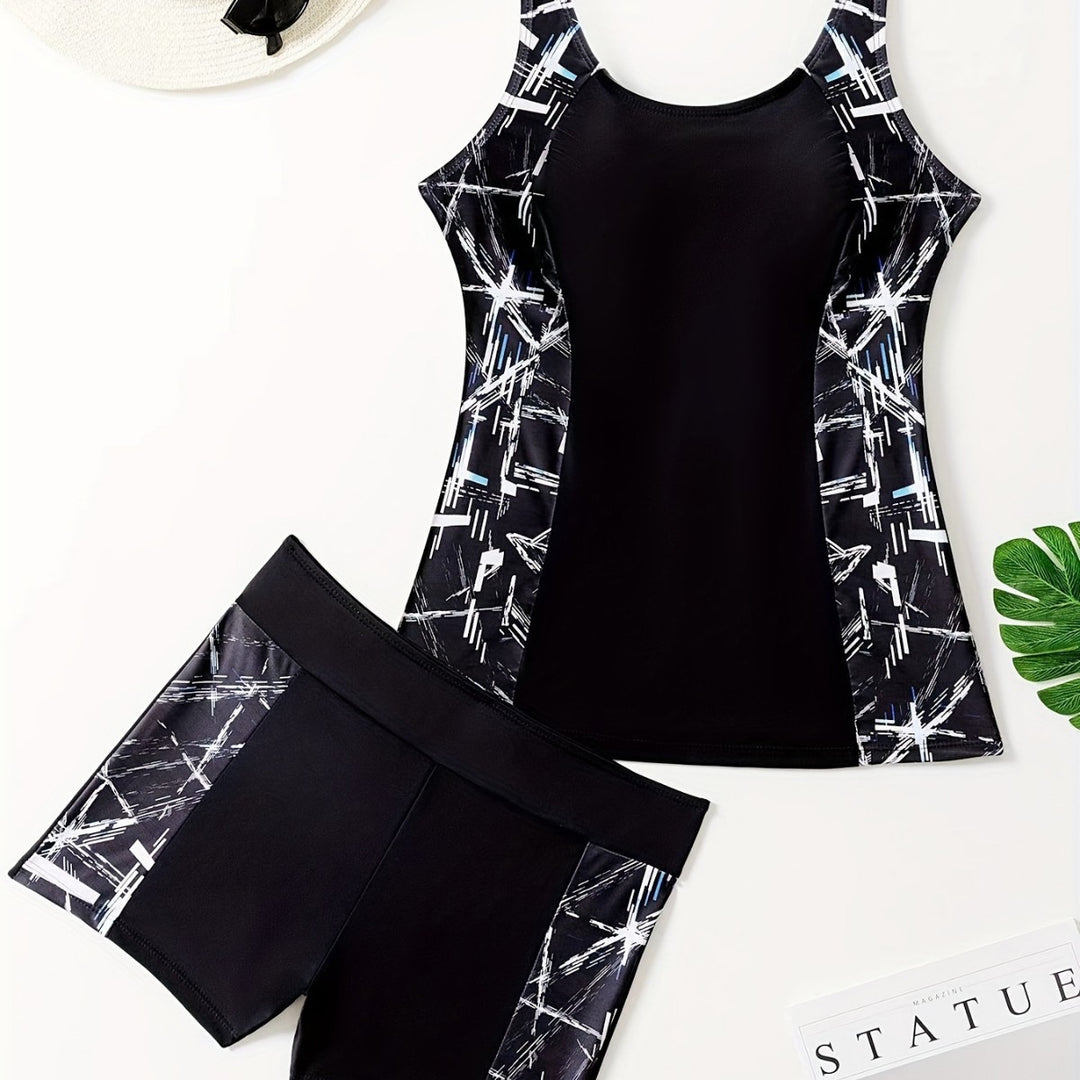 Ladies Sport Tankini with smooth cut and fashionable design Mune Fashion