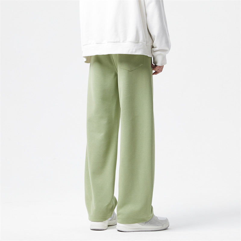 Men's ultra-wide cut fleece lounge pants with drawstring and straight leg Mune Fashion