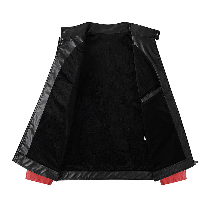 Men's stylish biker jacket with sporty accents Mune Fashion