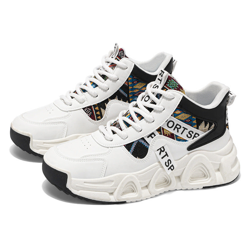 Women’s Sporty High-Top Sneakers with Colorful Design Mune Fashion