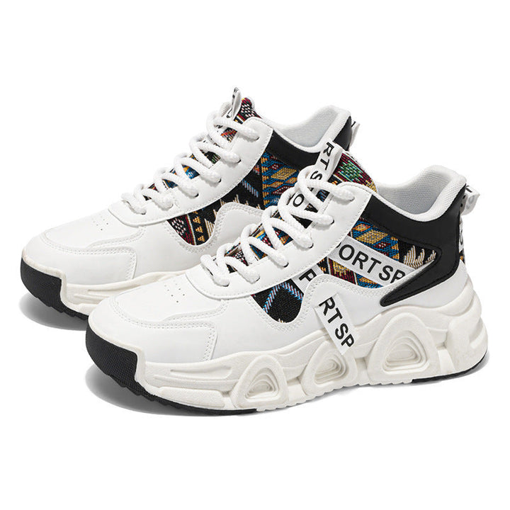 Women’s Sporty High-Top Sneakers with Colorful Design Mune Fashion
