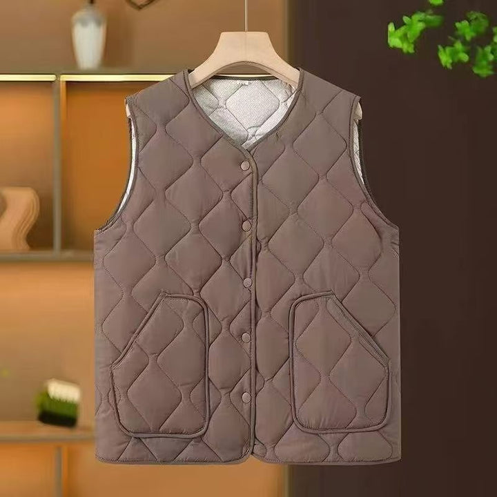 Ladies Elegant Quilted Vest Mune Fashion
