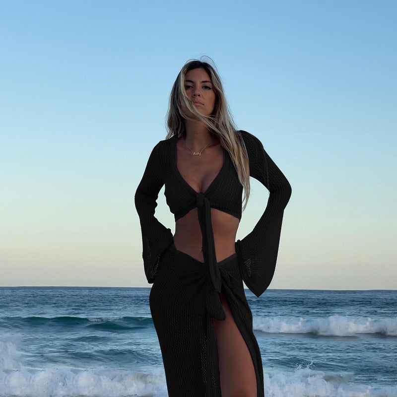 Ladies airy crochet beach dress Mune Fashion