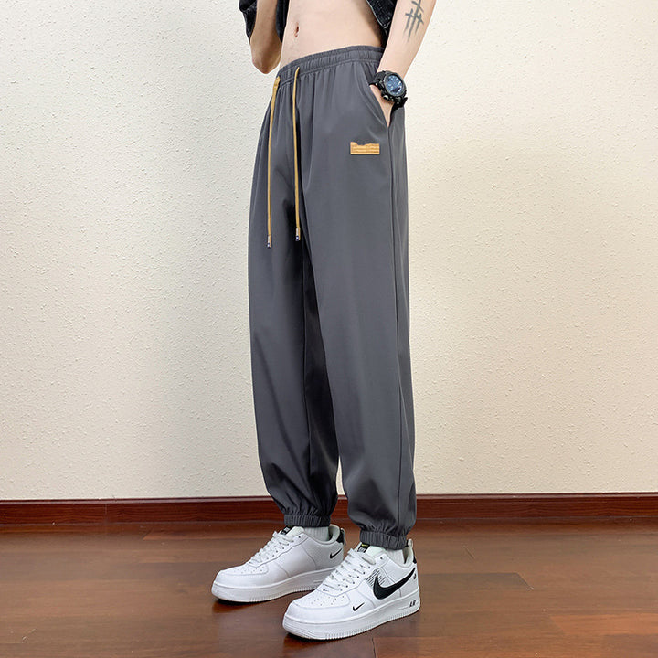Men's Comfortable Sports Pants with Elastic Waistband