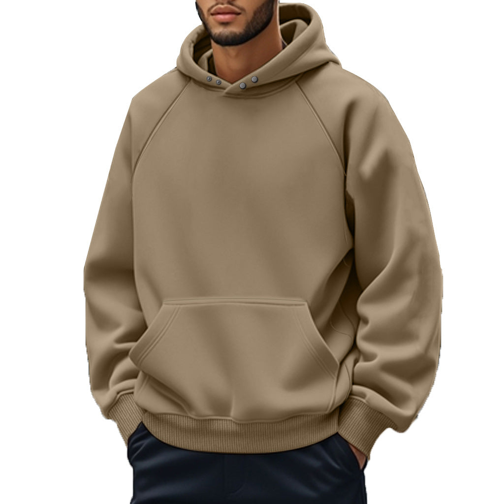 Unisex nan softer cotton fleece hoodie with kangaroo pocket and raglan sleeves Mune Fashion