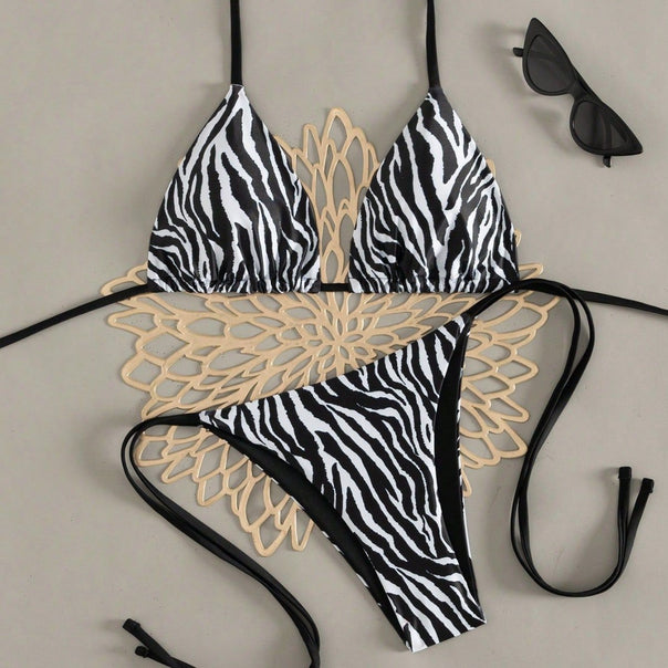 Women's triangle bikini in eye-catching animal print Mune Fashion