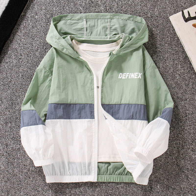 Unisex nan lightweight windproof hooded jacket with zipper and elastic cuffs Mune Fashion