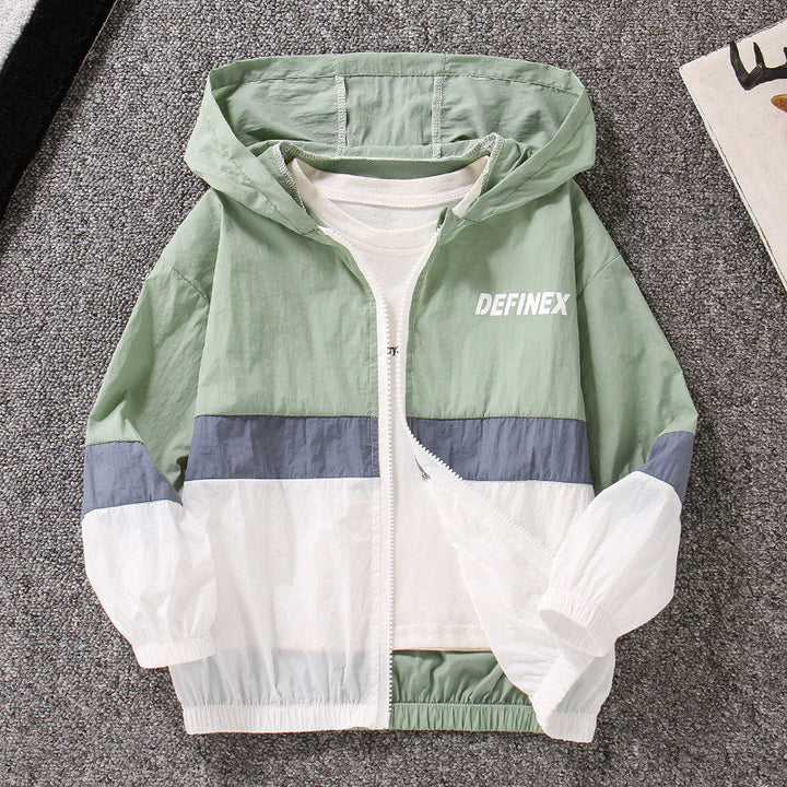 Unisex nan lightweight windproof hooded jacket with zipper and elastic cuffs Mune Fashion
