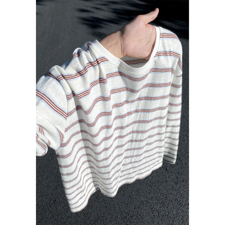 Women Casual Striped Shirt Mune Fashion