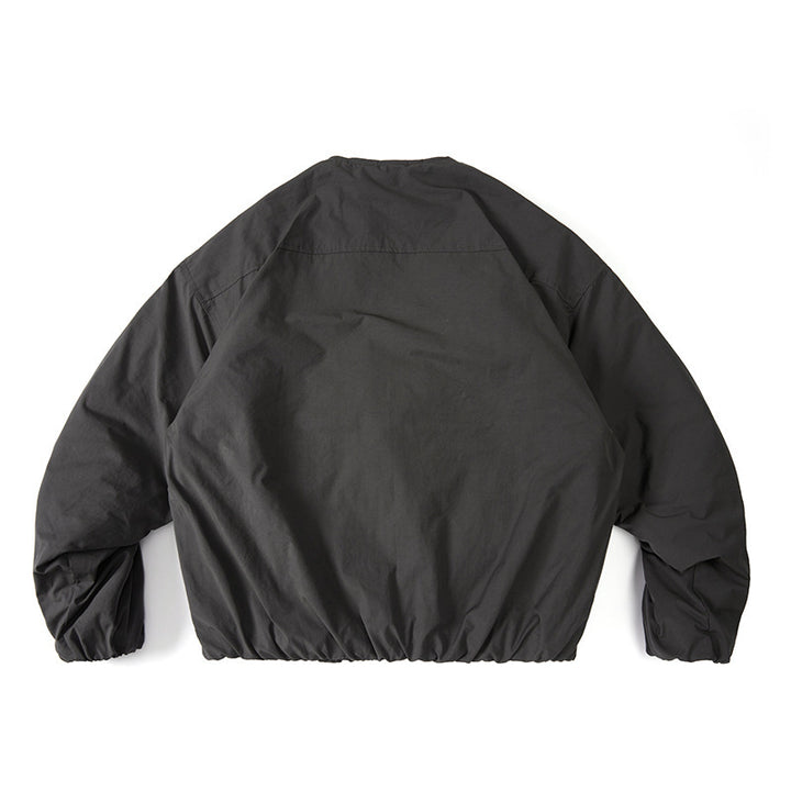 Unisex Lightweight Boxy Transition Jacket without Collar with Full Zip and Elastic Hem Mune Fashion