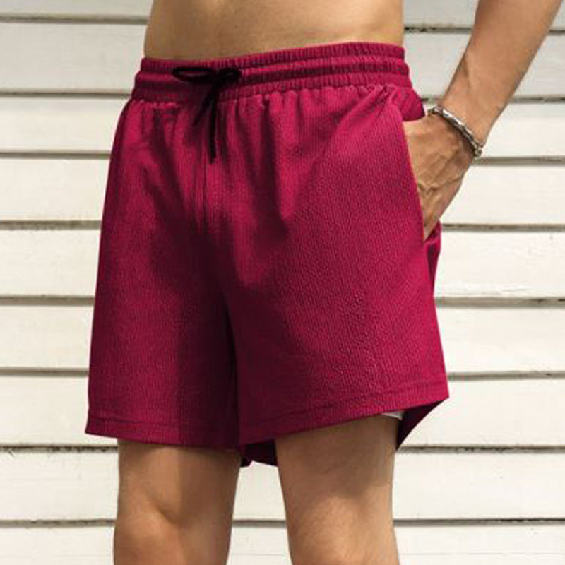 Men's nano two-layer swim shorts with inner compression shorts and side smartphone pocket Mune Fashion
