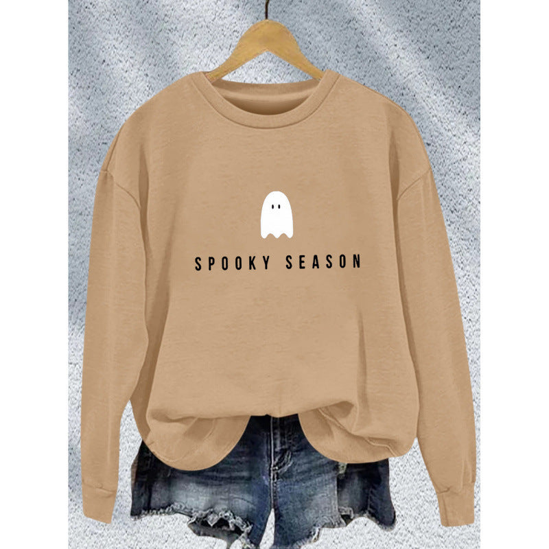 Unisex cool Halloween sweatshirt with ghost print and oversized cut Mune Fashion