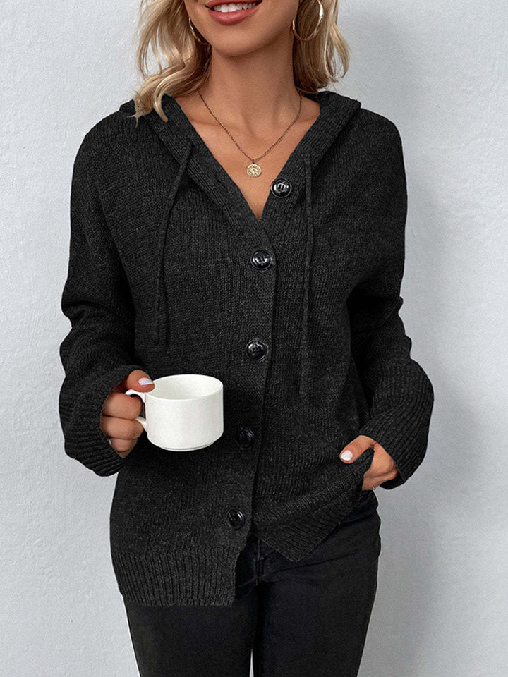 Women's Fashionable Knit Sweater with Hood
