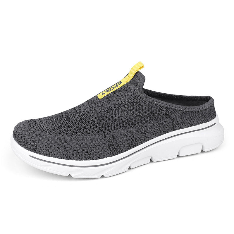 Ladies nan light knit mule with open heel, cushioning lightweight sole and pull tab Mune Fashion