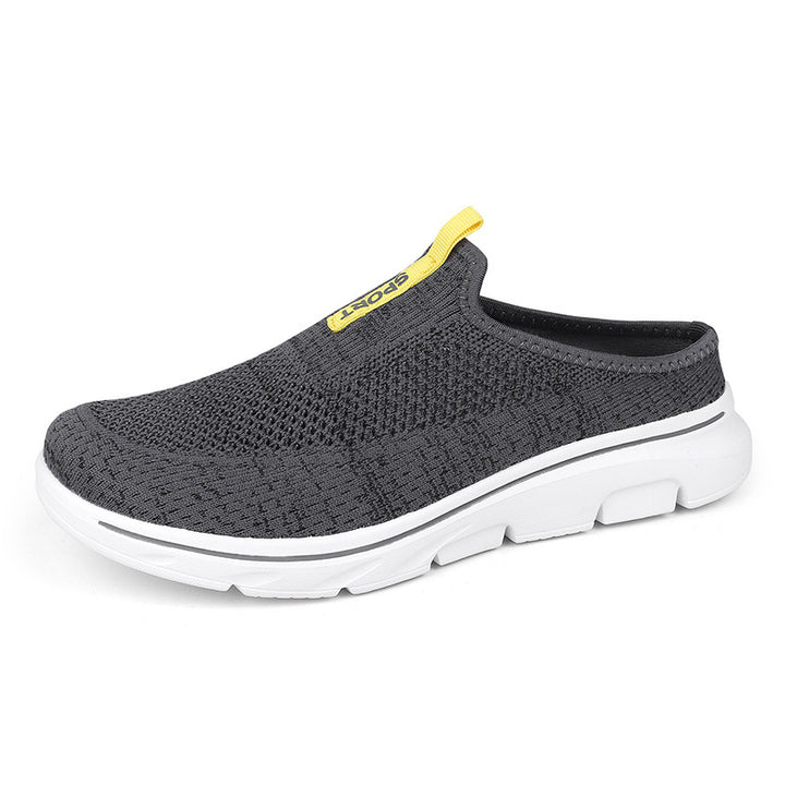 Ladies nan light knit mule with open heel, cushioning lightweight sole and pull tab Mune Fashion