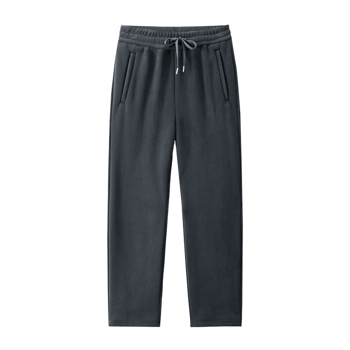 Men's Fleece Jogging Pants with Elastic Waistband, Drawstring and Ribbed Cuffs Mune Fashion