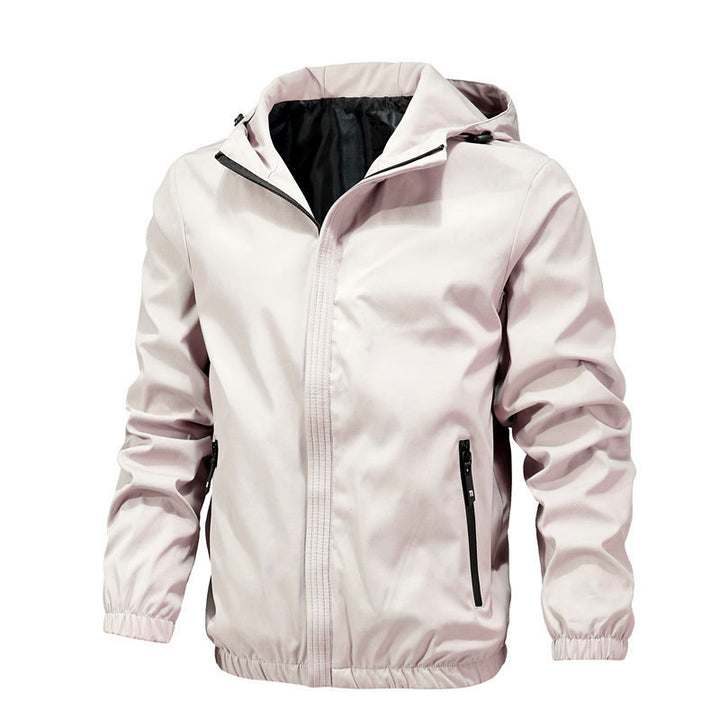 Men's Lightweight Outdoor Softshell Jacket with Hood, Water Repellent Membrane and Zipper Pockets Mune Fashion
