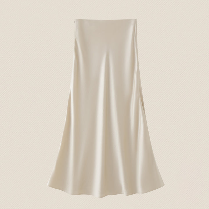 Women's Flowing Maxi Skirt made of high-quality Satin Mune Fashion