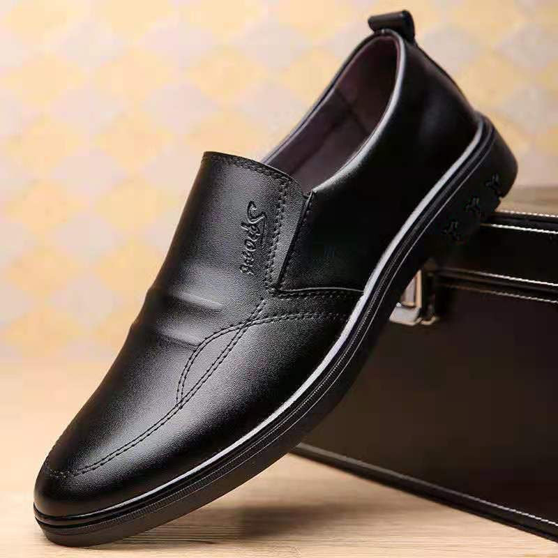 Men's Elegant and Comfortable Slip-On Leather Shoes Mune Fashion 1788175386