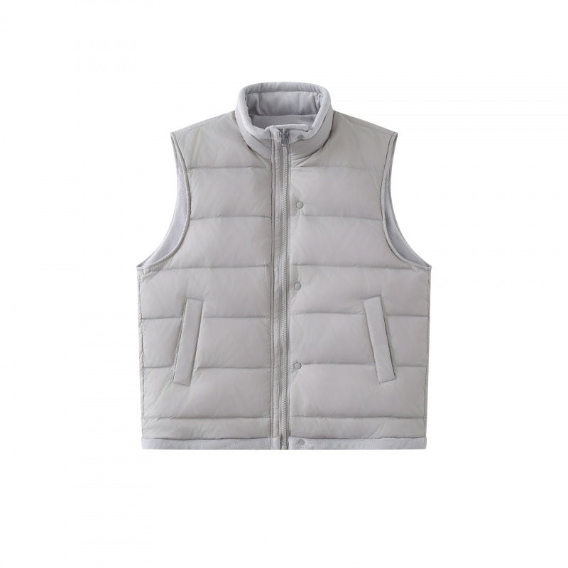 Unisex Lightweight padded thermal vest with stand-up collar and zipper Mune Fashion