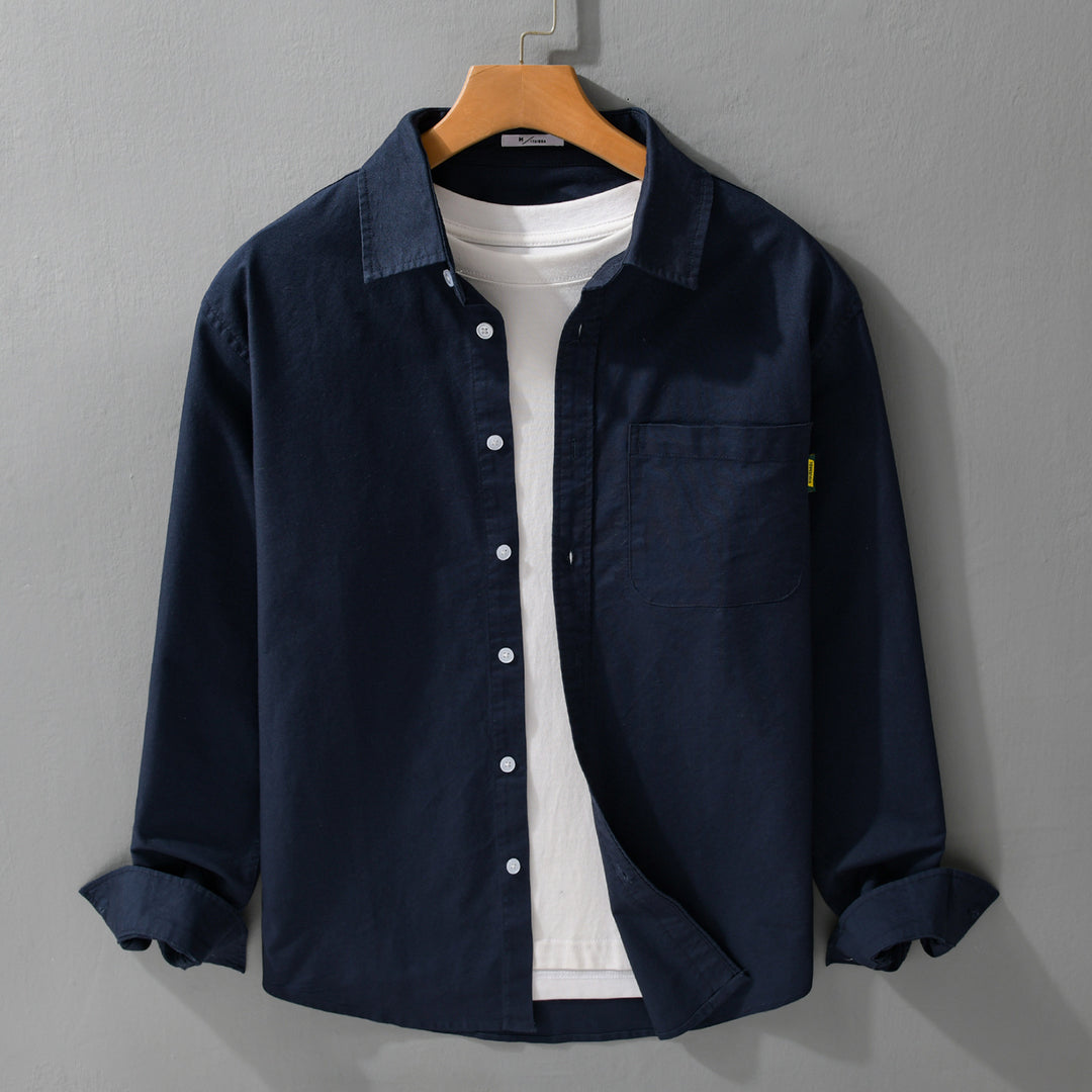 Ladies Lightweight Cotton Overshirt with Kent Collar, Patch Chest Pocket and Relaxed Fit