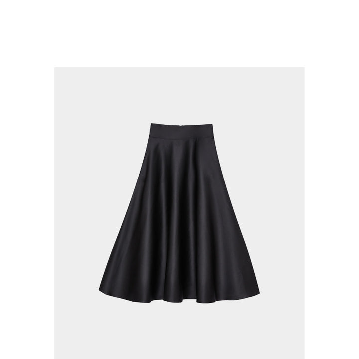 Women Elegant and Flowing Midi Skirt Mune Fashion