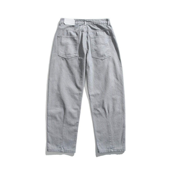 Women’s utility pants with high waist, straight leg, and decorative seams Mune Fashion
