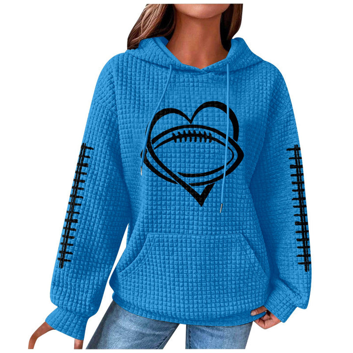 Women Comfortable Hoodie with Heart Design Mune Fashion