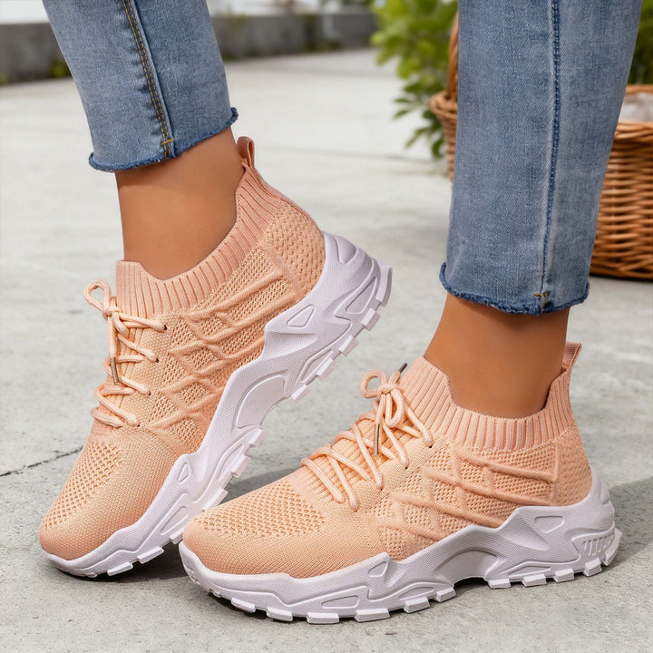 Women High-Performance Running Shoes with Flexible Knitted Upper Mune Fashion