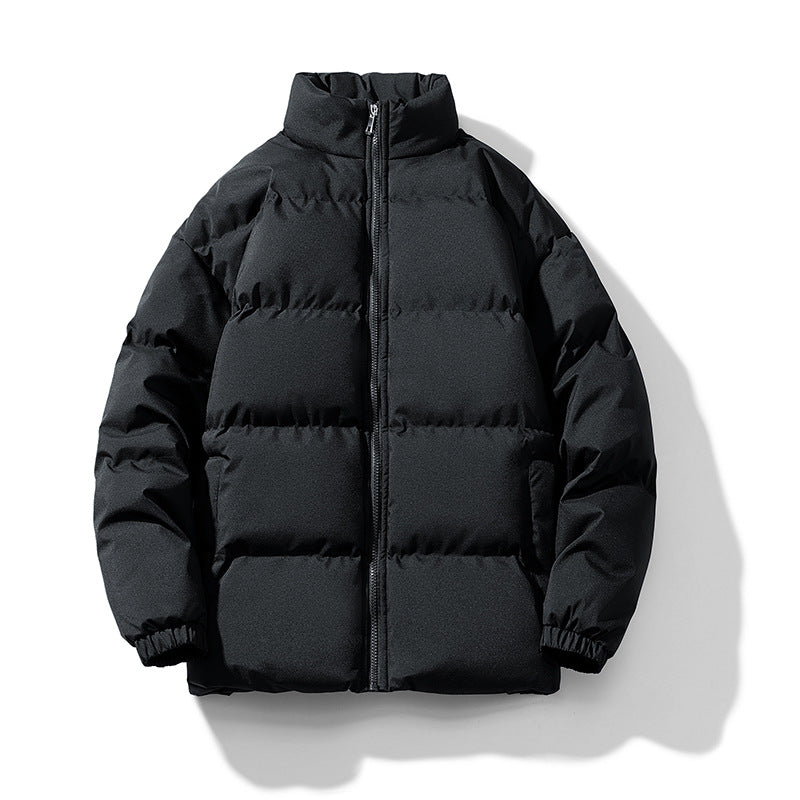 Men's voluminous insulation jacket with matte microfiber outer shell and high stand-up collar Mune Fashion