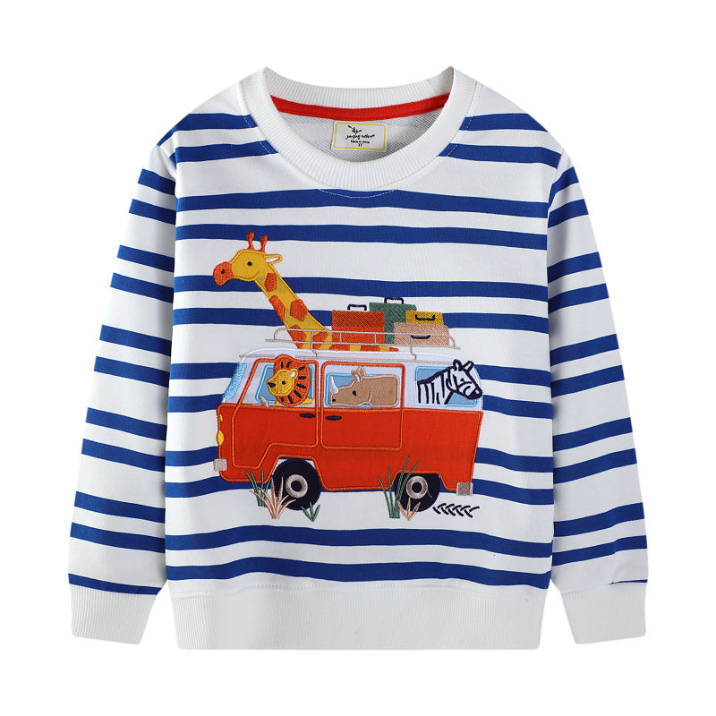 Boys sweatshirt with colorful animal motif Mune Fashion