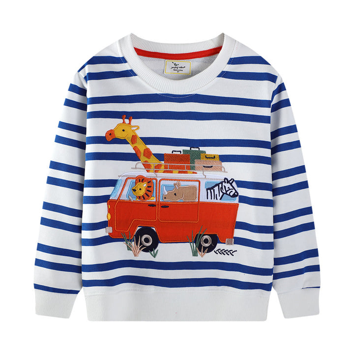 Boys sweatshirt with colorful animal motif Mune Fashion